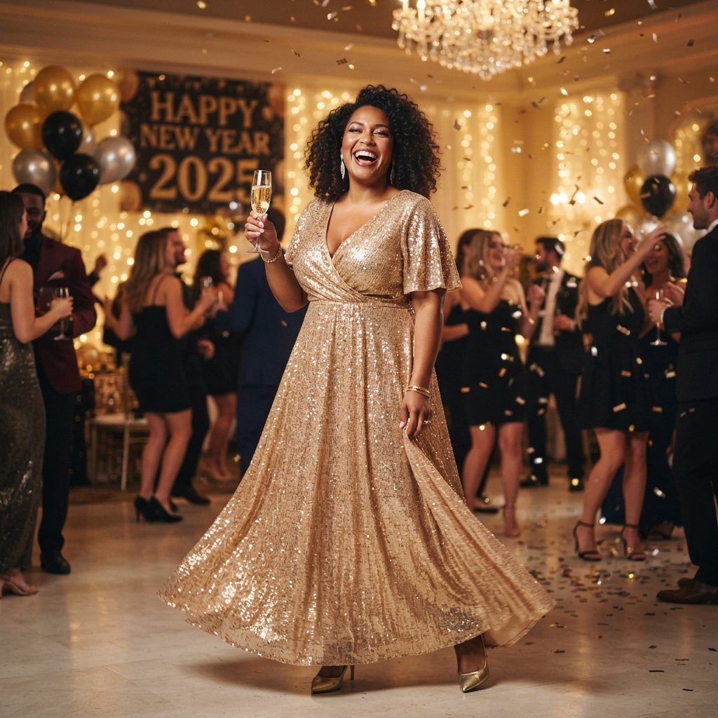 25 New Year Party Outfit Ideas: Sparkle, Sequins & Style 11 Plus Size Party Outfit Ideas