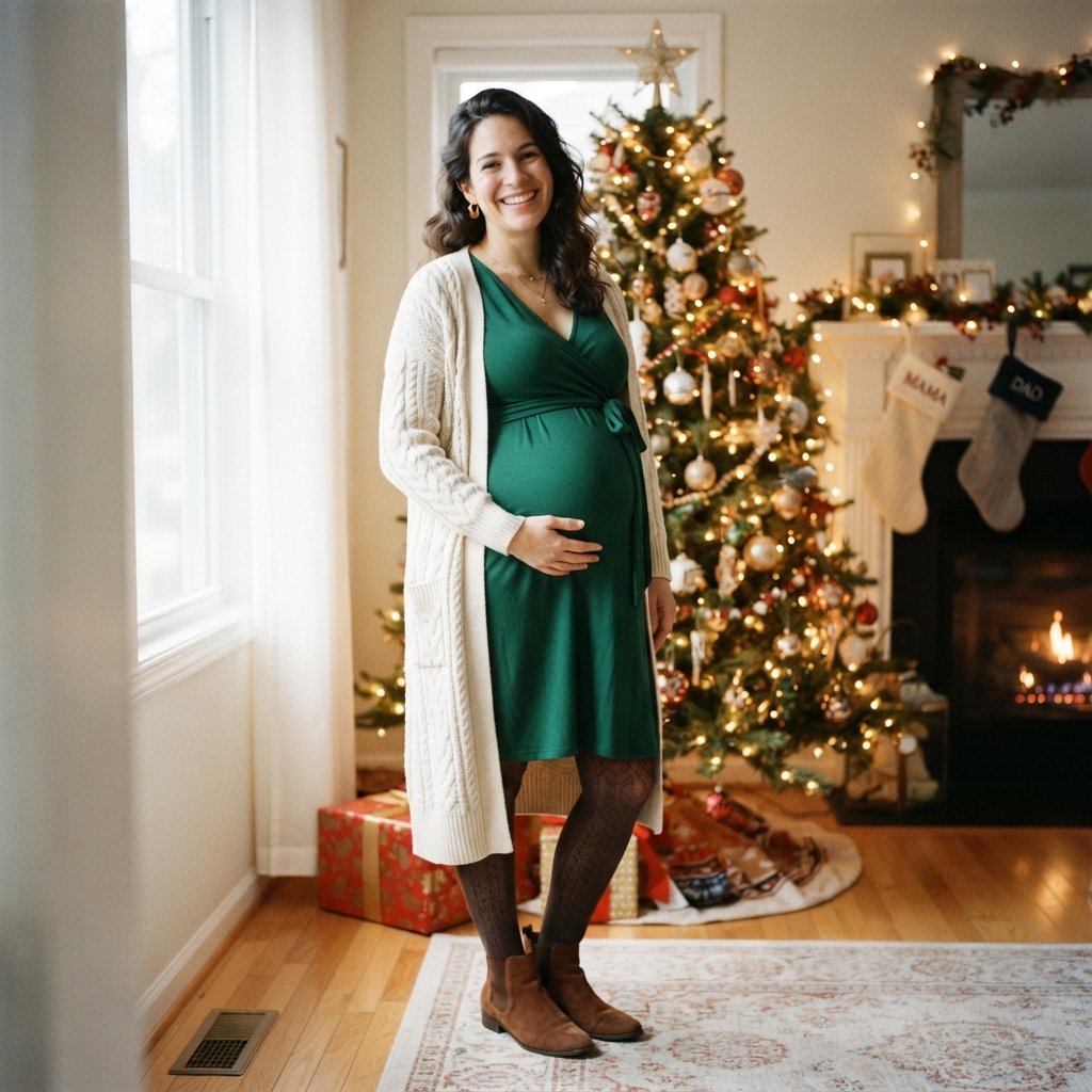 27 Best Christmas Outfit Ideas for Women This Holiday Season 14 Christmas Maternity Outfit Ideas
