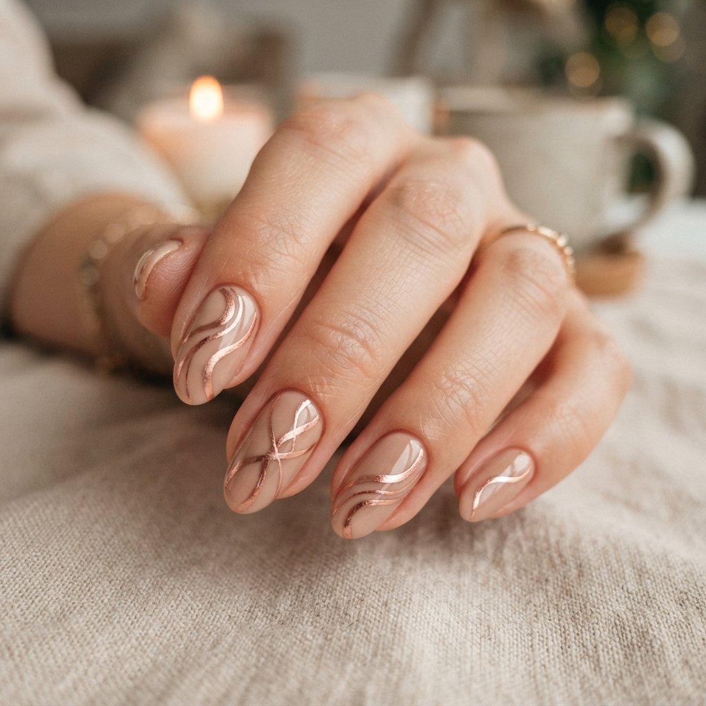 November Nails Ideas: 24 Fresh Looks to Inspire Your Next Manicure 19 Swirl Nails Ideas