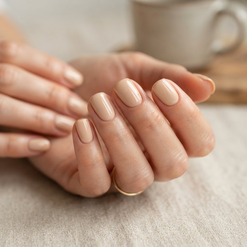 27 Best November Nail Ideas Short for Fall Vibes 27 Warm Neutral Nail Ideas