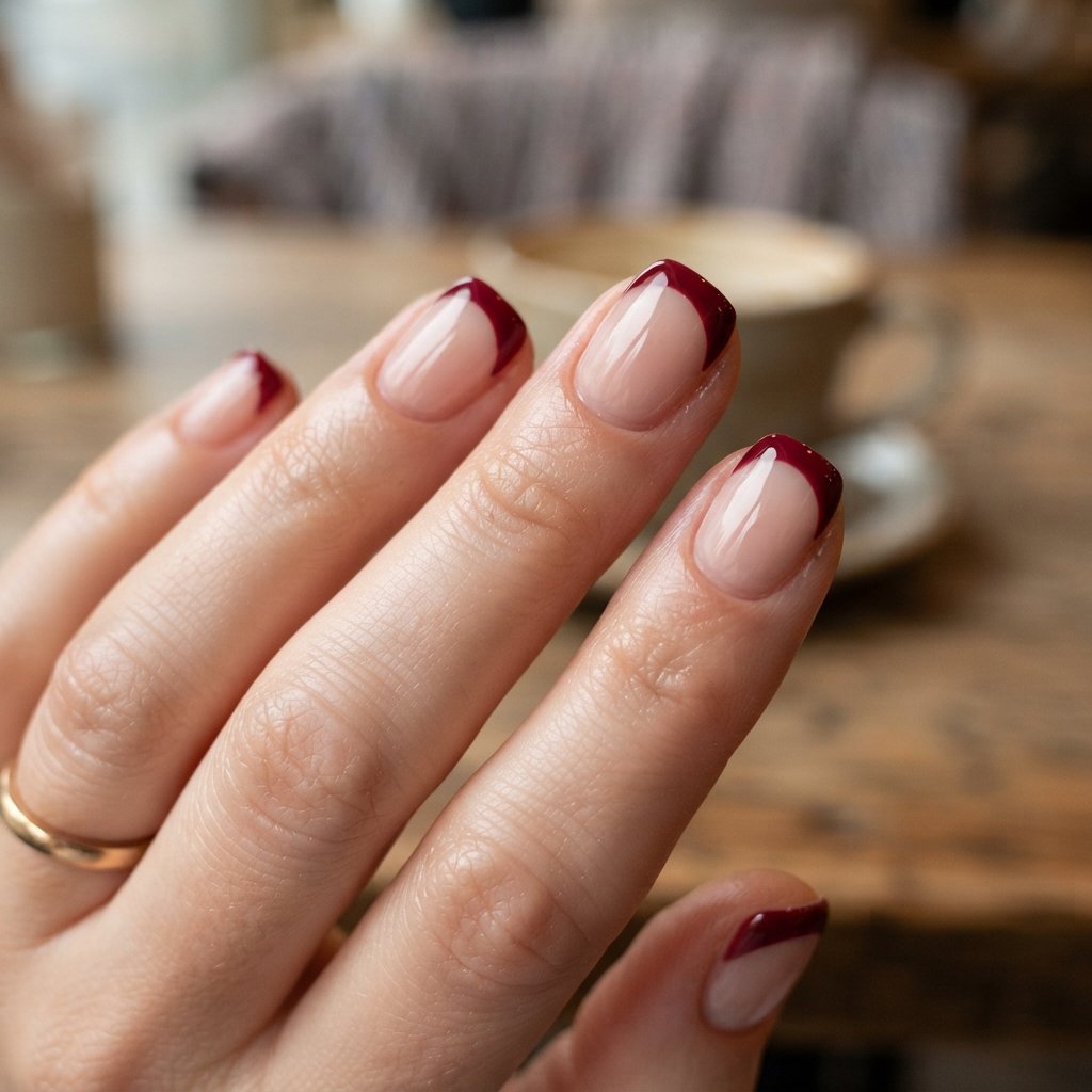 27 Best November Nail Ideas Short for Fall Vibes 10 French Tip November Nail Ideas