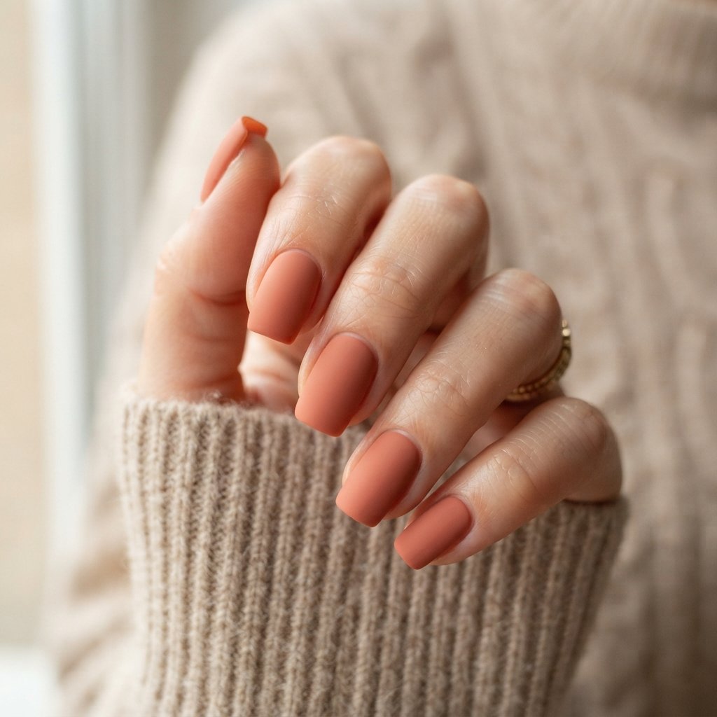 25 November Nails Fall Ideas You'll Want to Save Now 12 Terracotta Nail Ideas