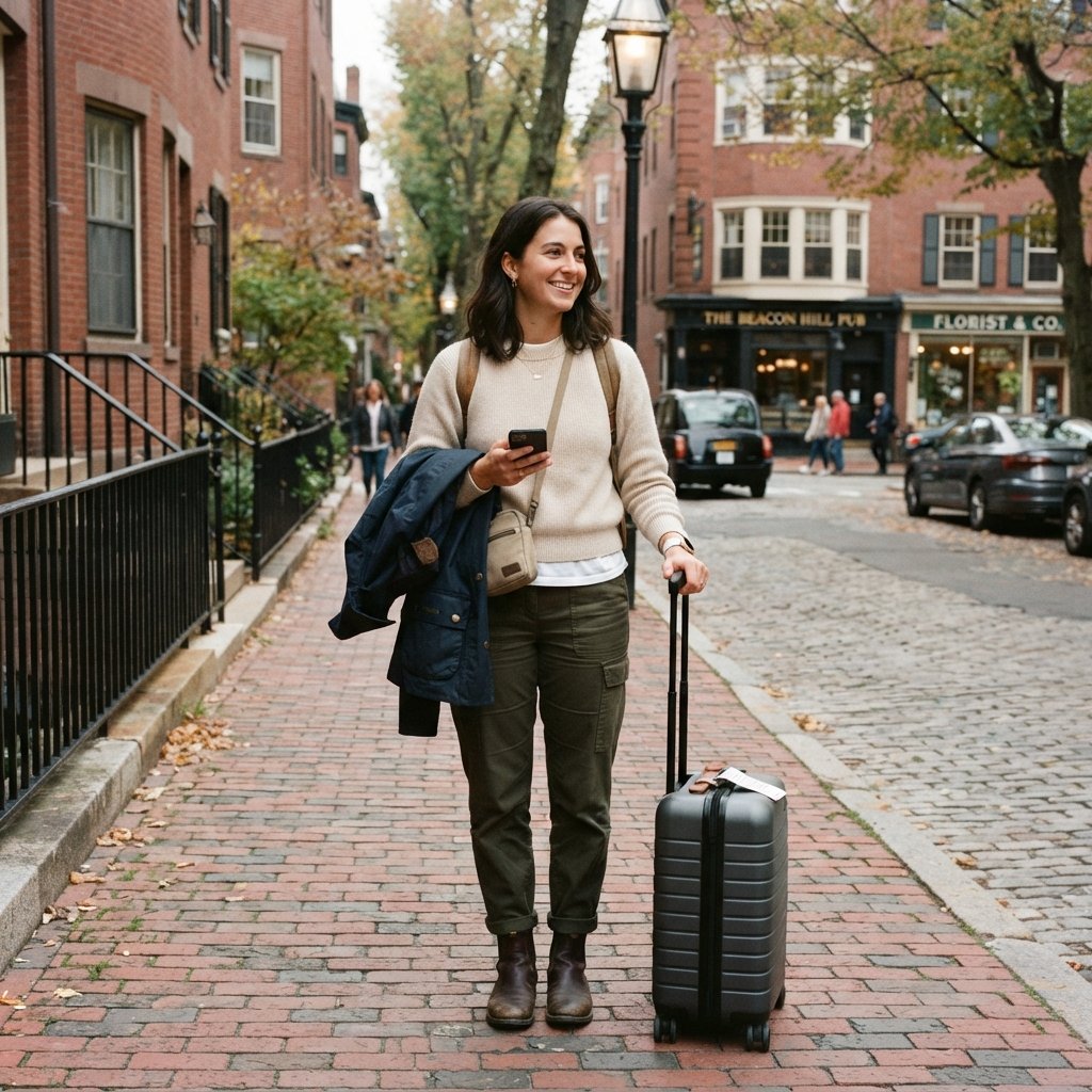 Boston Weekend Getaway Outfit Idea