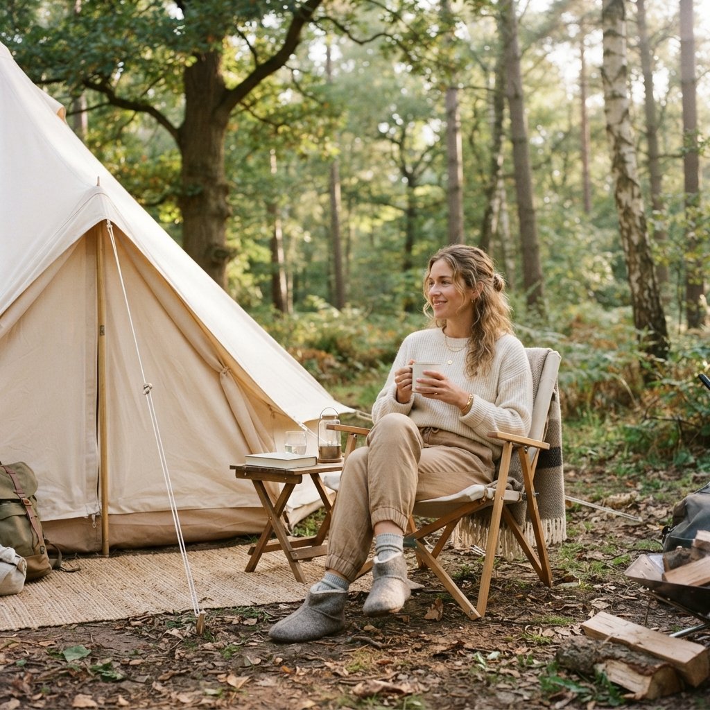 Neutral Palette Camping Outfit Ideas