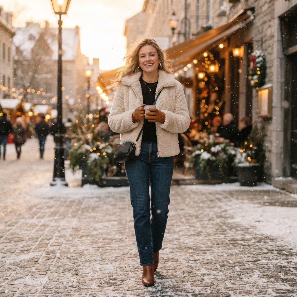 Faux Fur Jacket Styling Idea