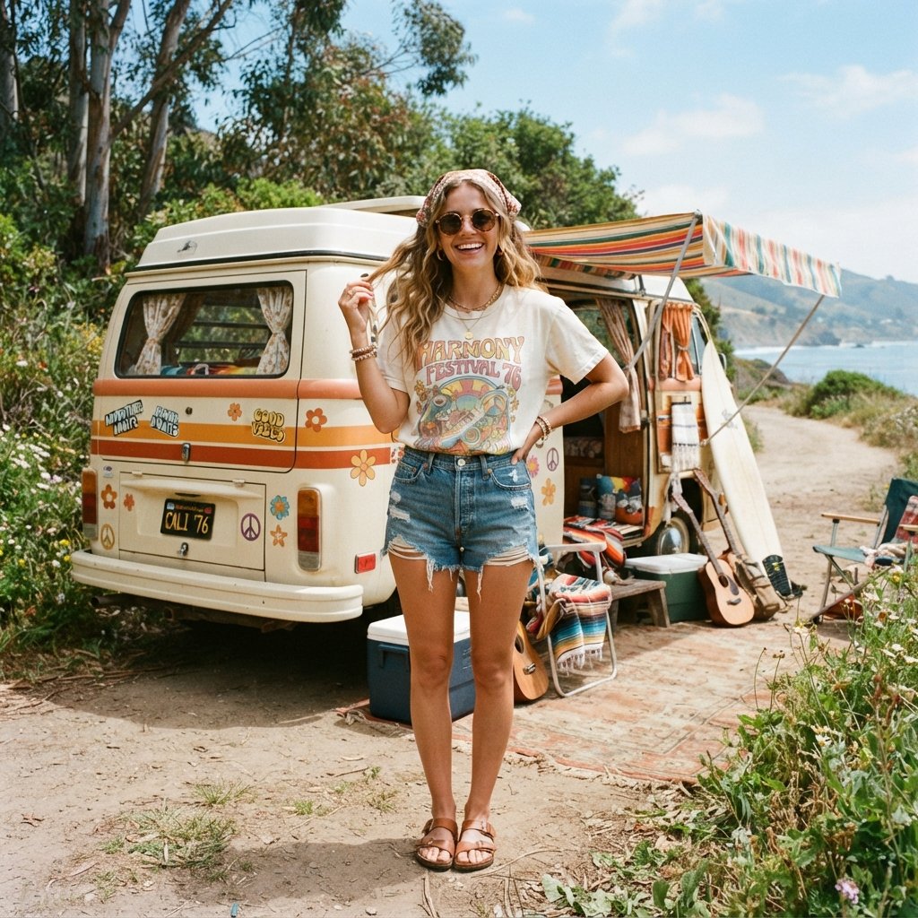 Retro Camping Outfit Ideas