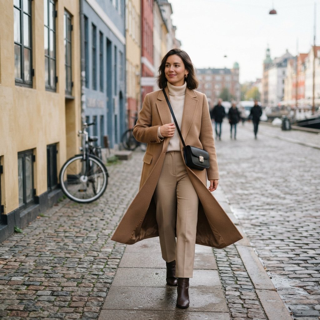 Neutral Layered Coat Outfit Ideas