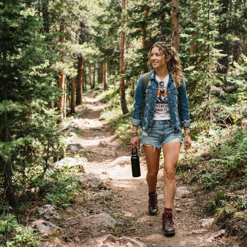 Denim Camping Outfit Ideas
