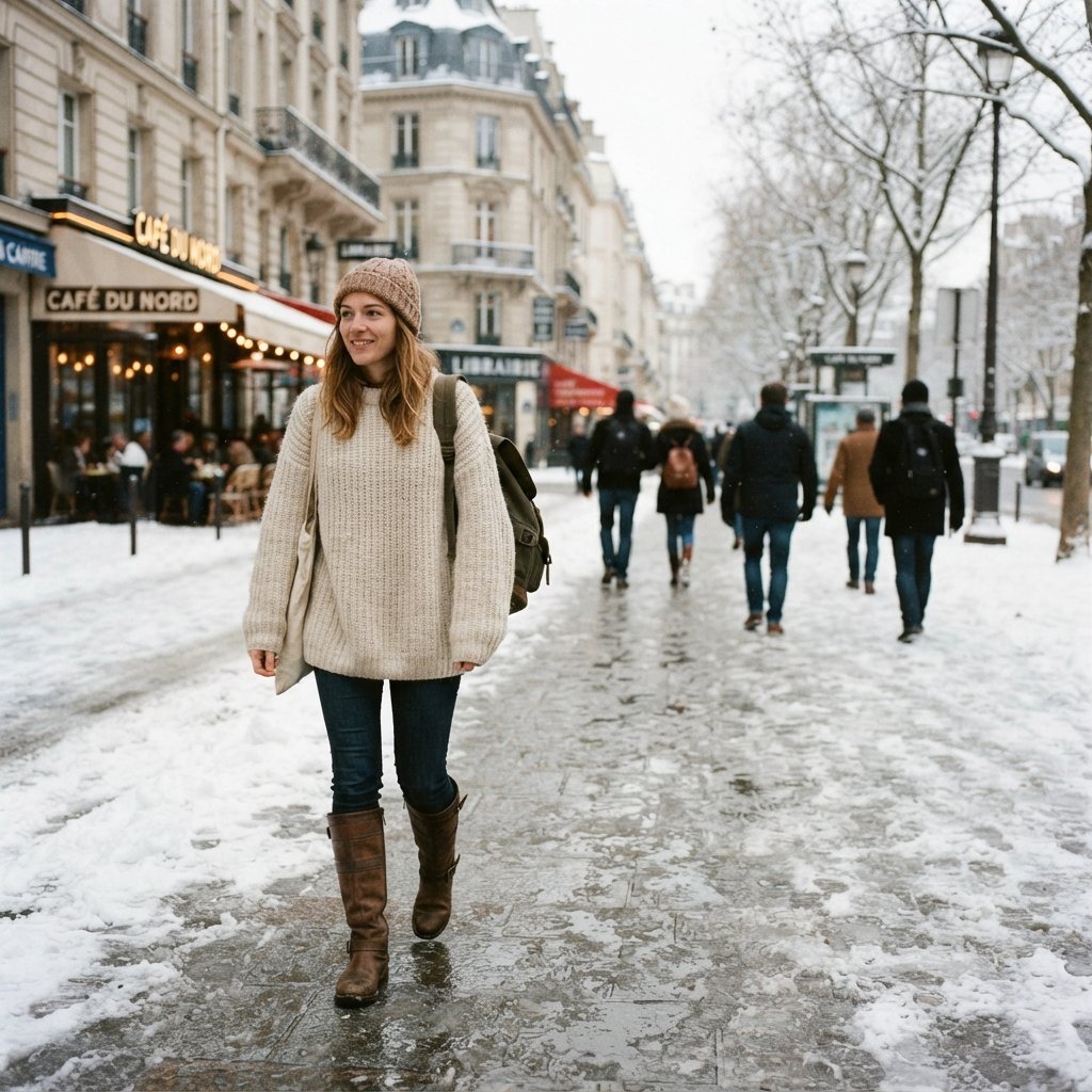 Cozy Sweater and Boots Idea