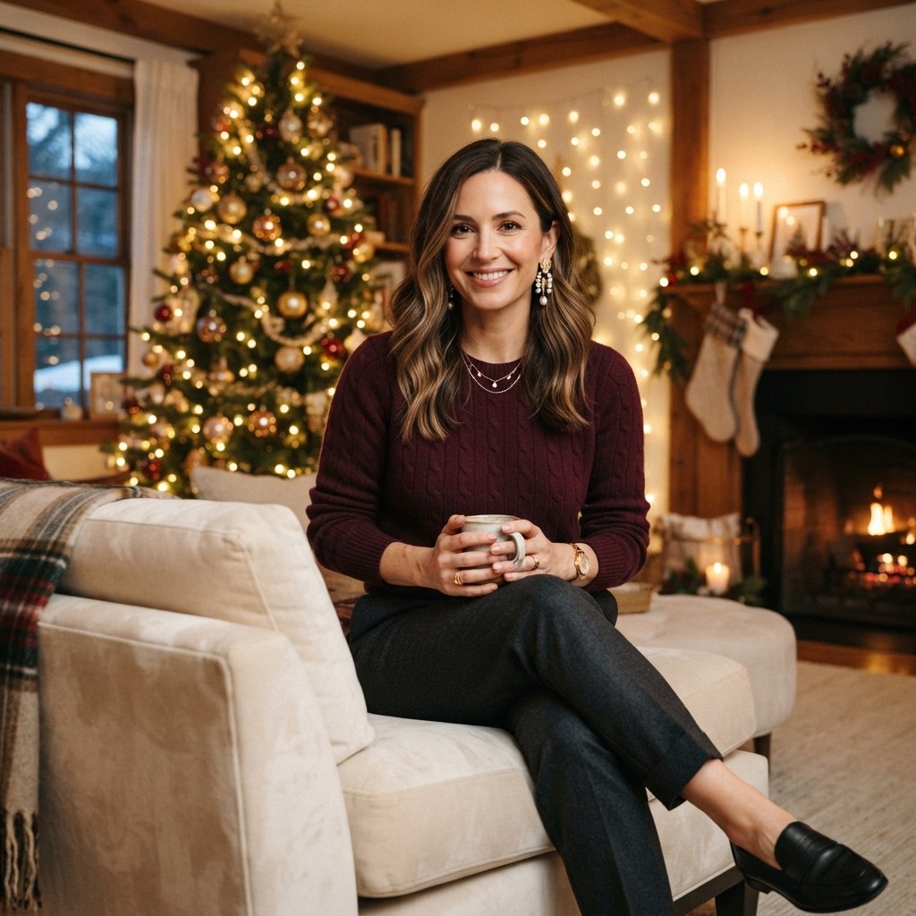 27 Best Christmas Outfit Ideas for Women This Holiday Season 17 Cashmere Sweater Outfit Ideas