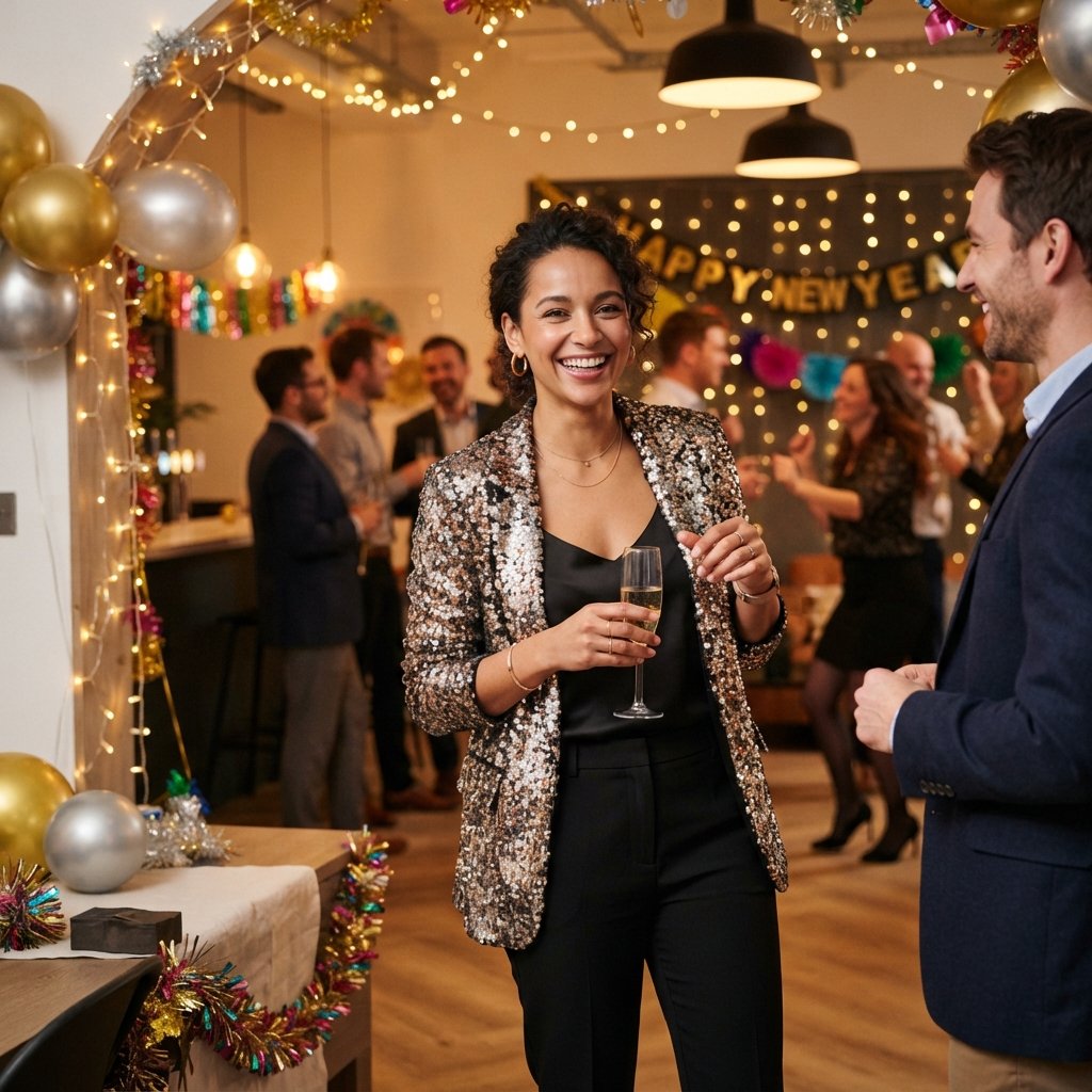 25 New Year Party Outfit Ideas: Sparkle, Sequins & Style 10 Party Blazer Ideas