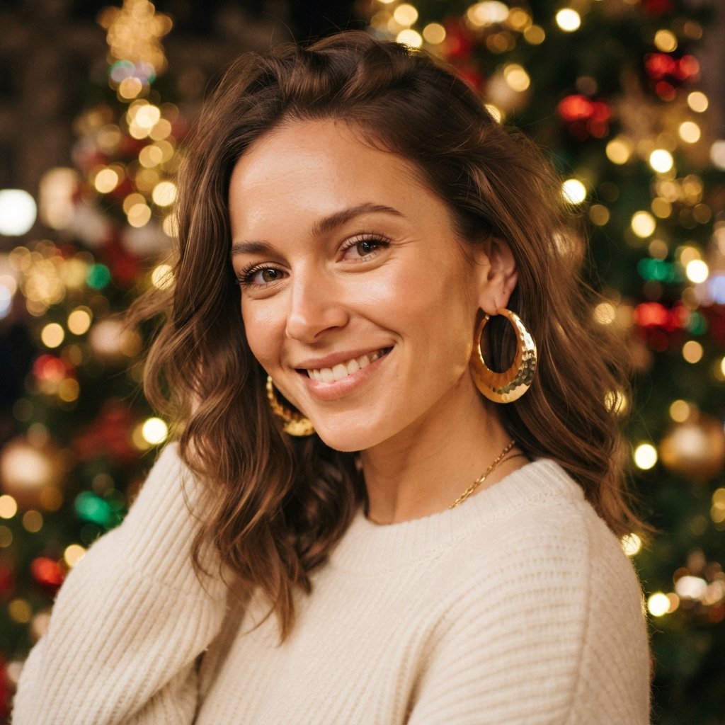 27 Best Christmas Outfit Ideas for Women This Holiday Season 24 Statement Earring Outfit Ideas