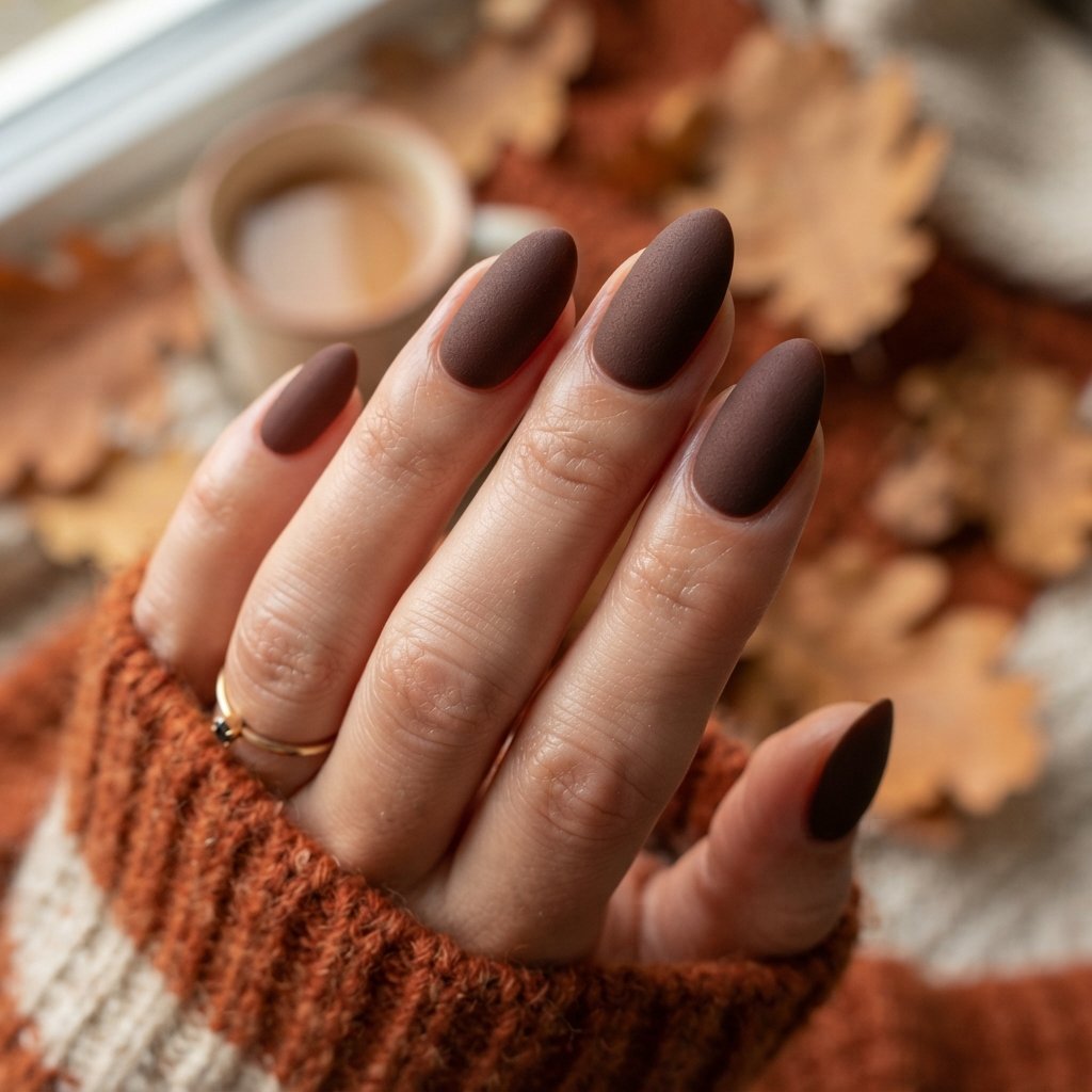 24 November Nails Almond Looks Worth Saving This Fall 9 Glossy Almond Nail Ideas