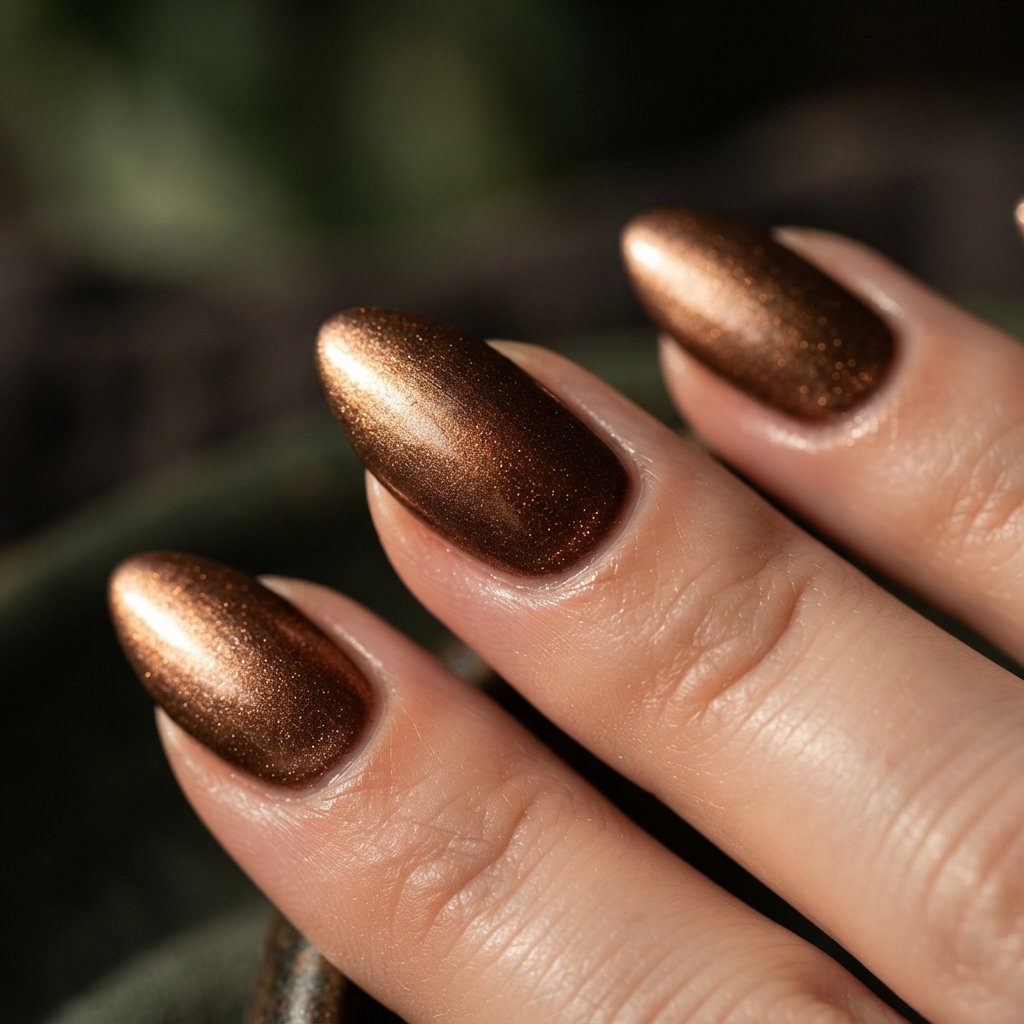 25 Best November Nail Colors Ideas for Every Skin Tone 19 Metallic Nail Colors Ideas