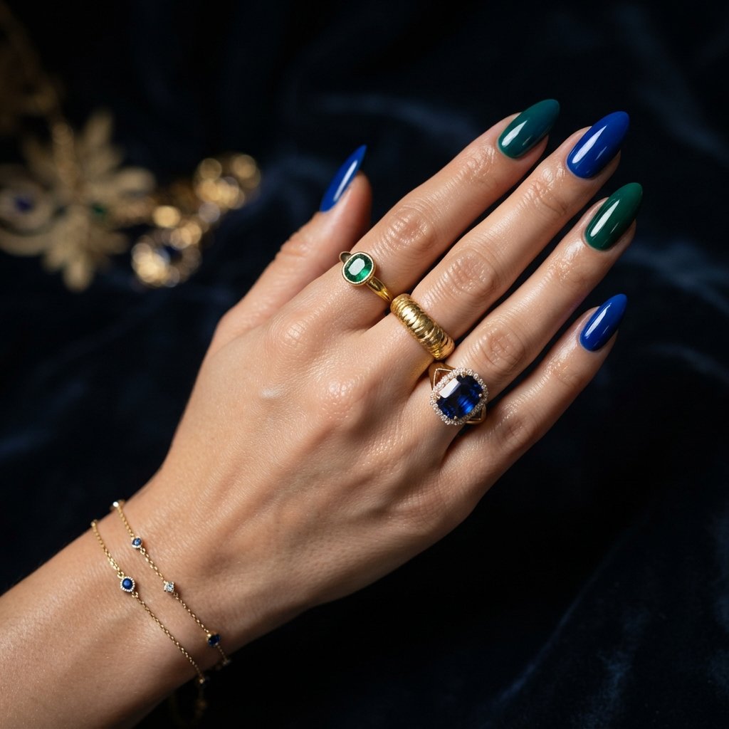 25 Best November Nail Colors Ideas for Every Skin Tone 20 Jewel Tone Nail Colors Ideas