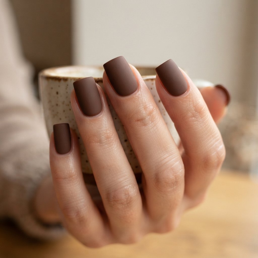 November Nail Ideas: 24 Cozy Fall Looks to Try 16 Square Shape Nail Ideas