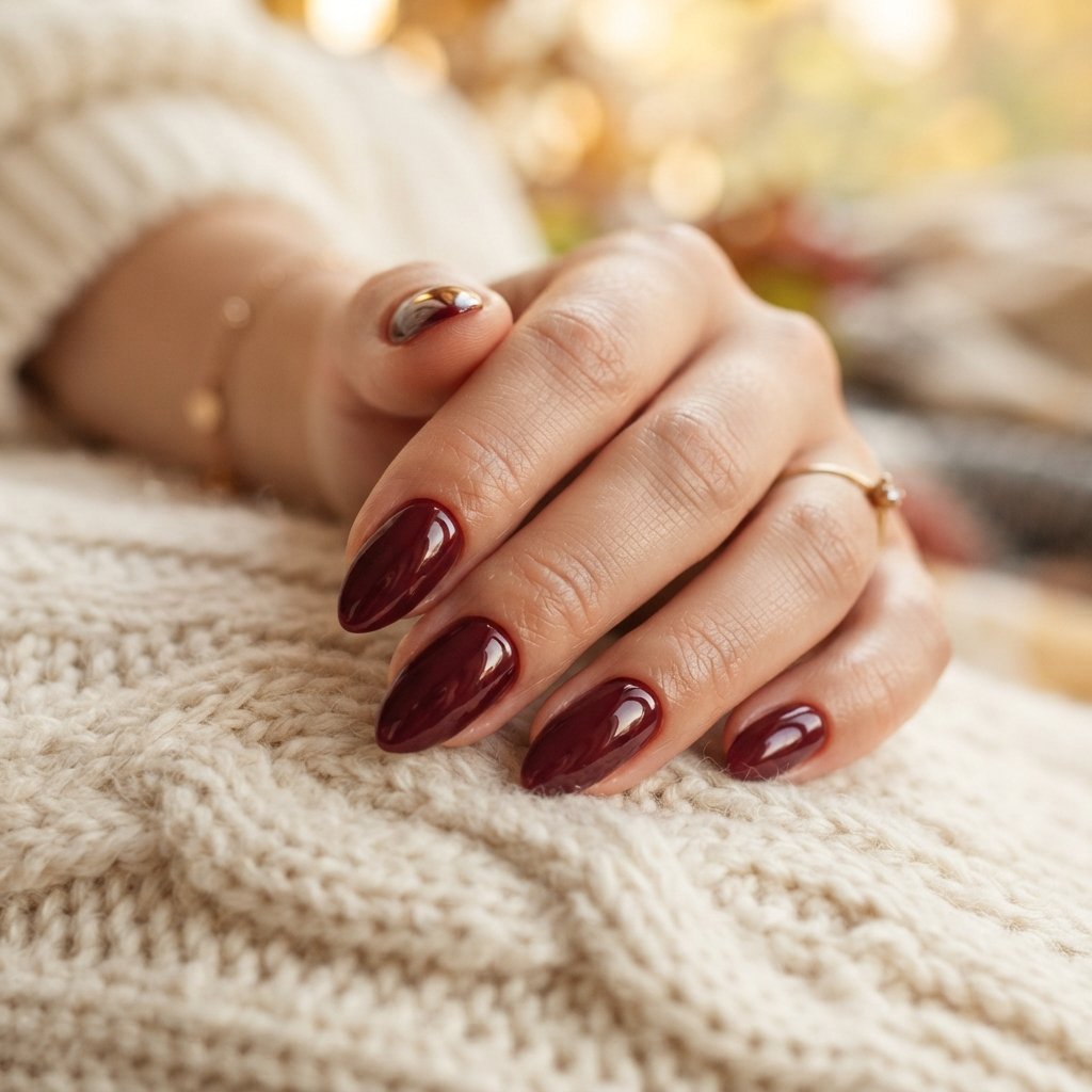 25 Best November Nail Colors Ideas for Every Skin Tone 2 Burgundy Nail Colors Ideas