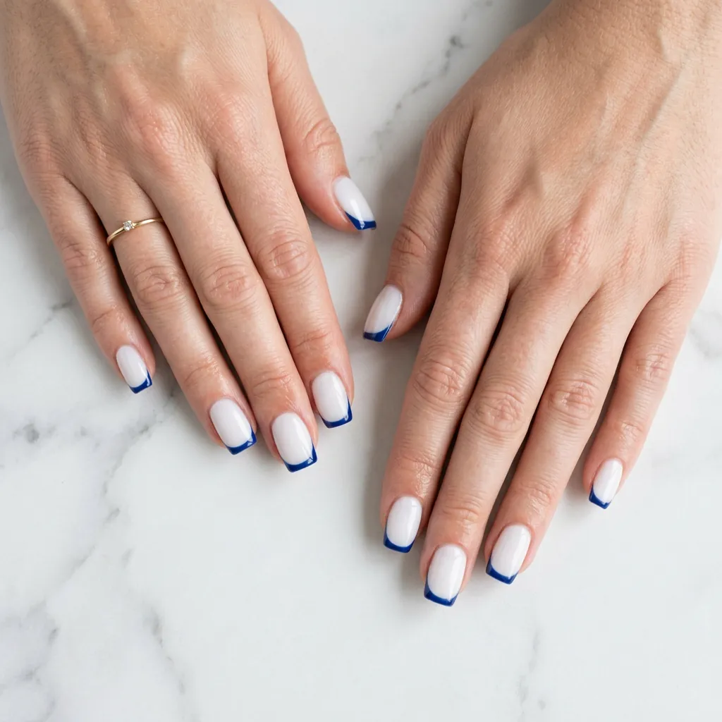 Nails Blue: 30 Stunning Designs You'll Obsess Over 5 Blue French Tip Nails