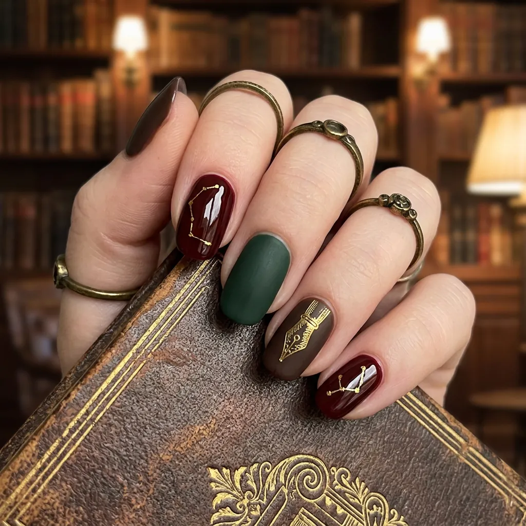 Academia Nails Aesthetic Ideas