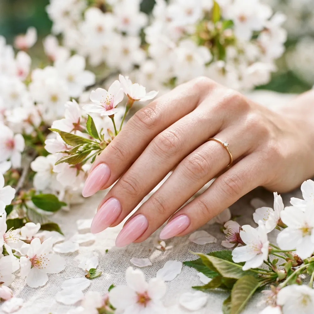 Classy Spring Nails With Almond Shape