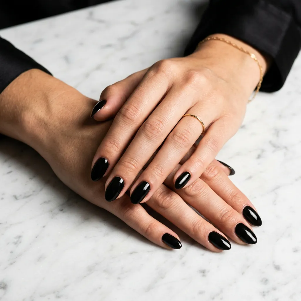 Black Nails Basic Ideas for Edgy Yet Elegant Looks