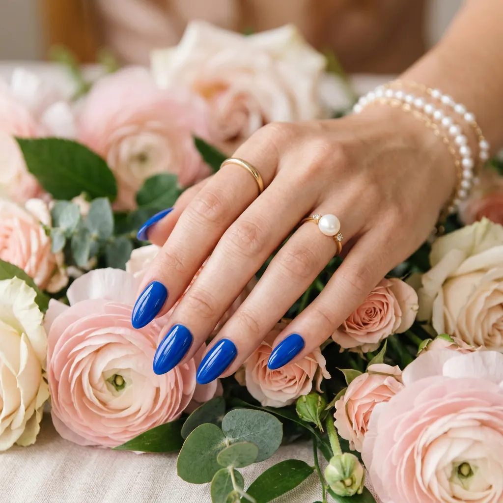 Nails Blue: 30 Stunning Designs You'll Obsess Over 20 Blue Almond Nails