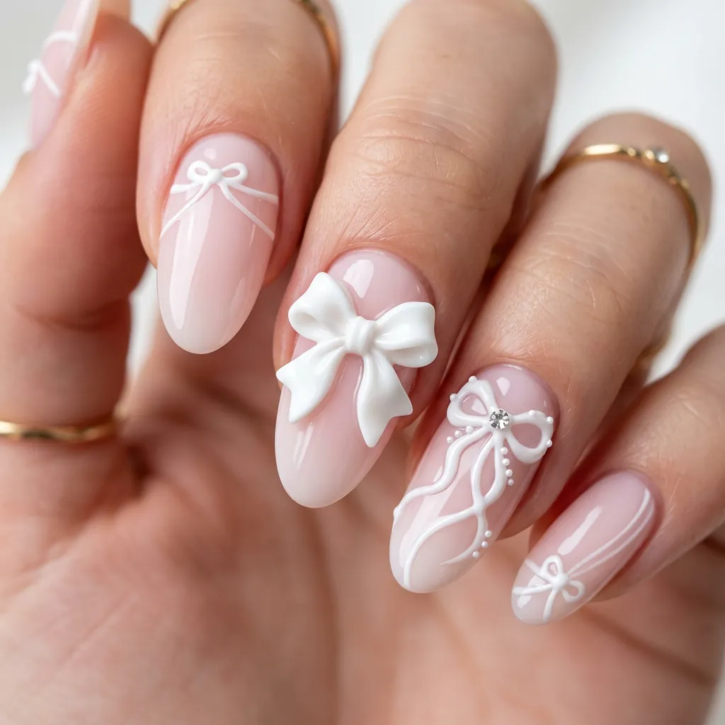 Nails Cute Ideas: 30 Stunning Looks to Spark Your Next Manicure 24 Bow and Ribbon Nail Ideas 202605240101 1