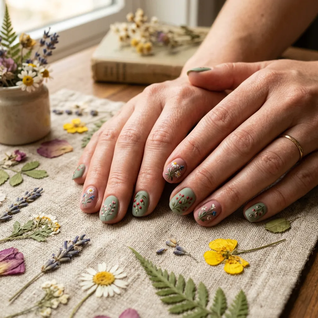 Geometric Block Spring Colorful Nails 