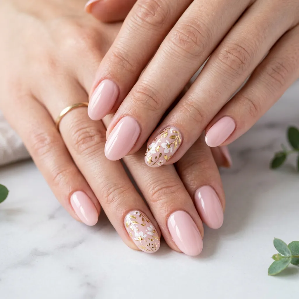 Colorful Floral Accent Nail Ideas