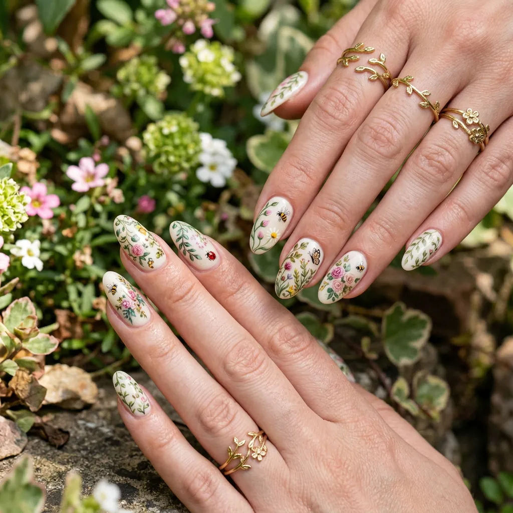 Garden Inspired Nail Ideas