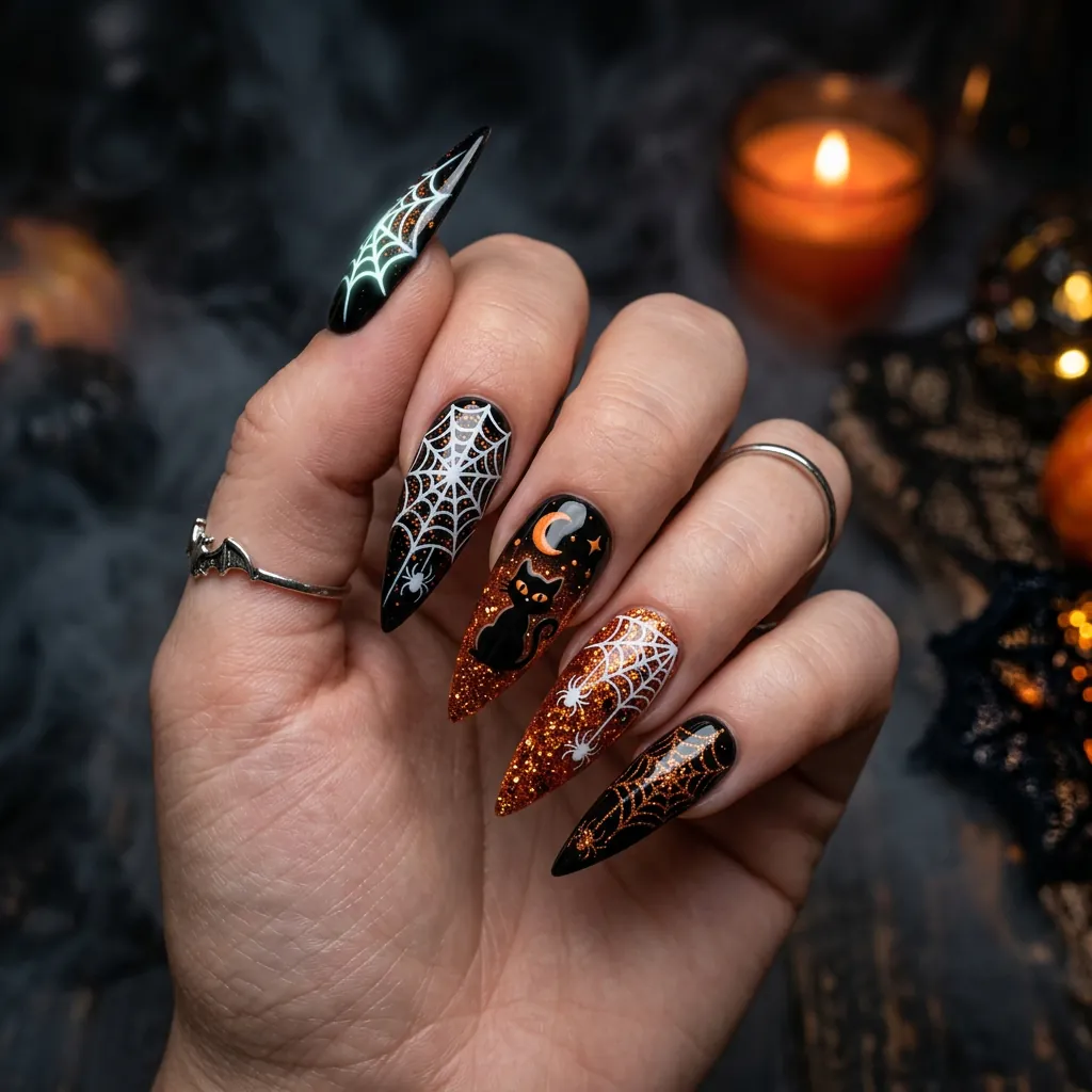 Stiletto Nails For Halloween Ideas