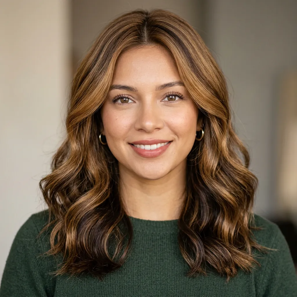 Honey Brown Lowlights Hair Color Ideas