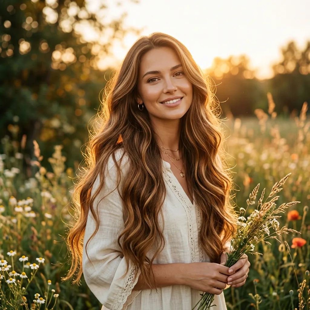 Long Honey Brown Hair Color Ideas