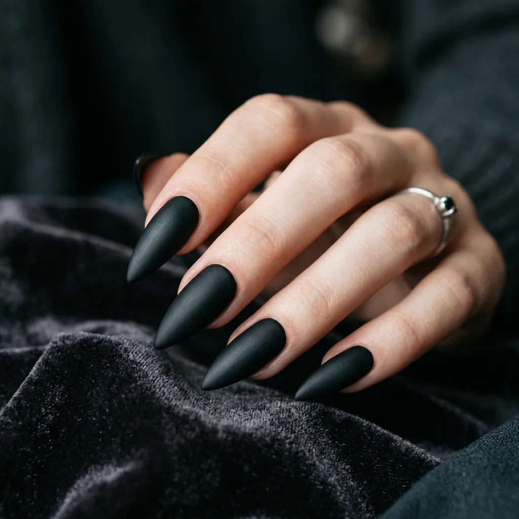 Matte Stiletto Nails Ideas