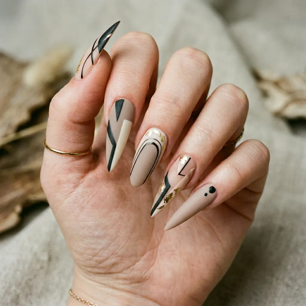 Asymmetrical Nail Shape Ideas