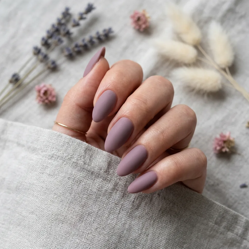 Classy Spring Nails With Matte Finish