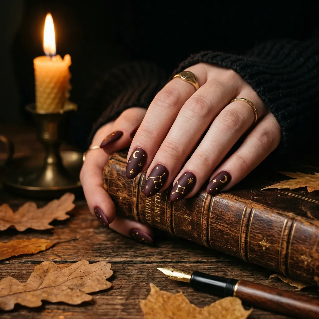 Dark Academia Nails Aesthetic Ideas