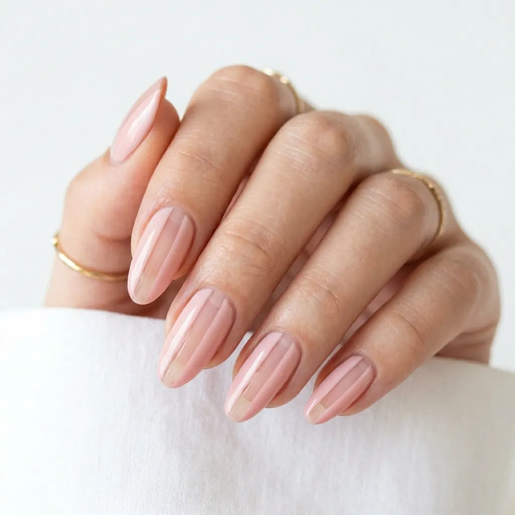 Classy Spring Nails With Negative Space