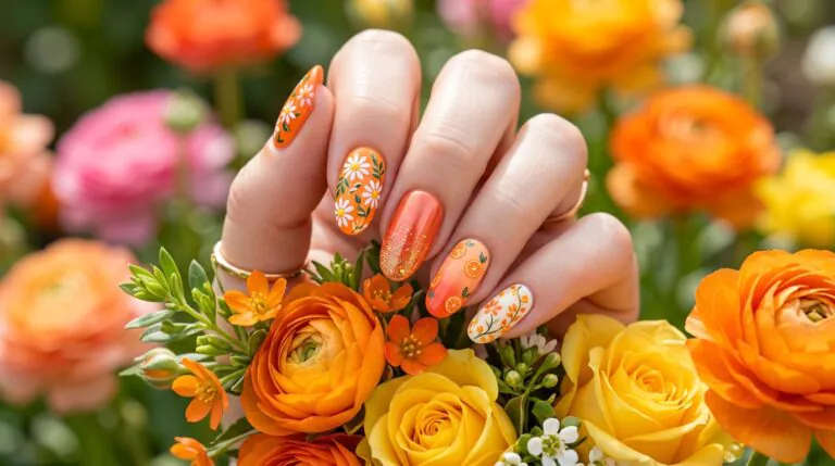 nails orange