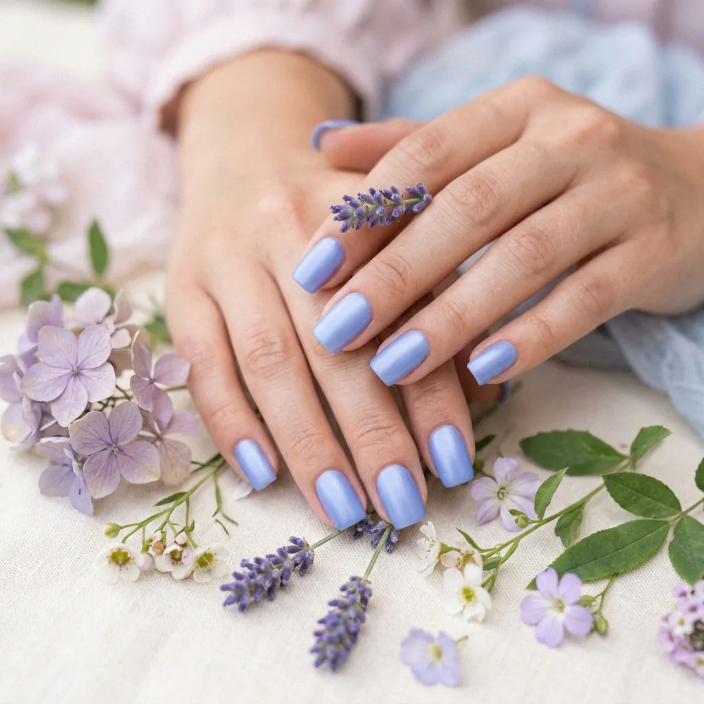 Nails Blue: 30 Stunning Designs You'll Obsess Over 28 Periwinkle Nail Ideas