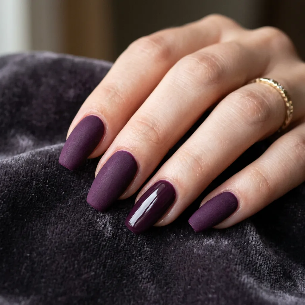 Nails Purple Ideas: 30 Stunning Looks for Every Shade and Style 23 Purple Matte Nails Ideas