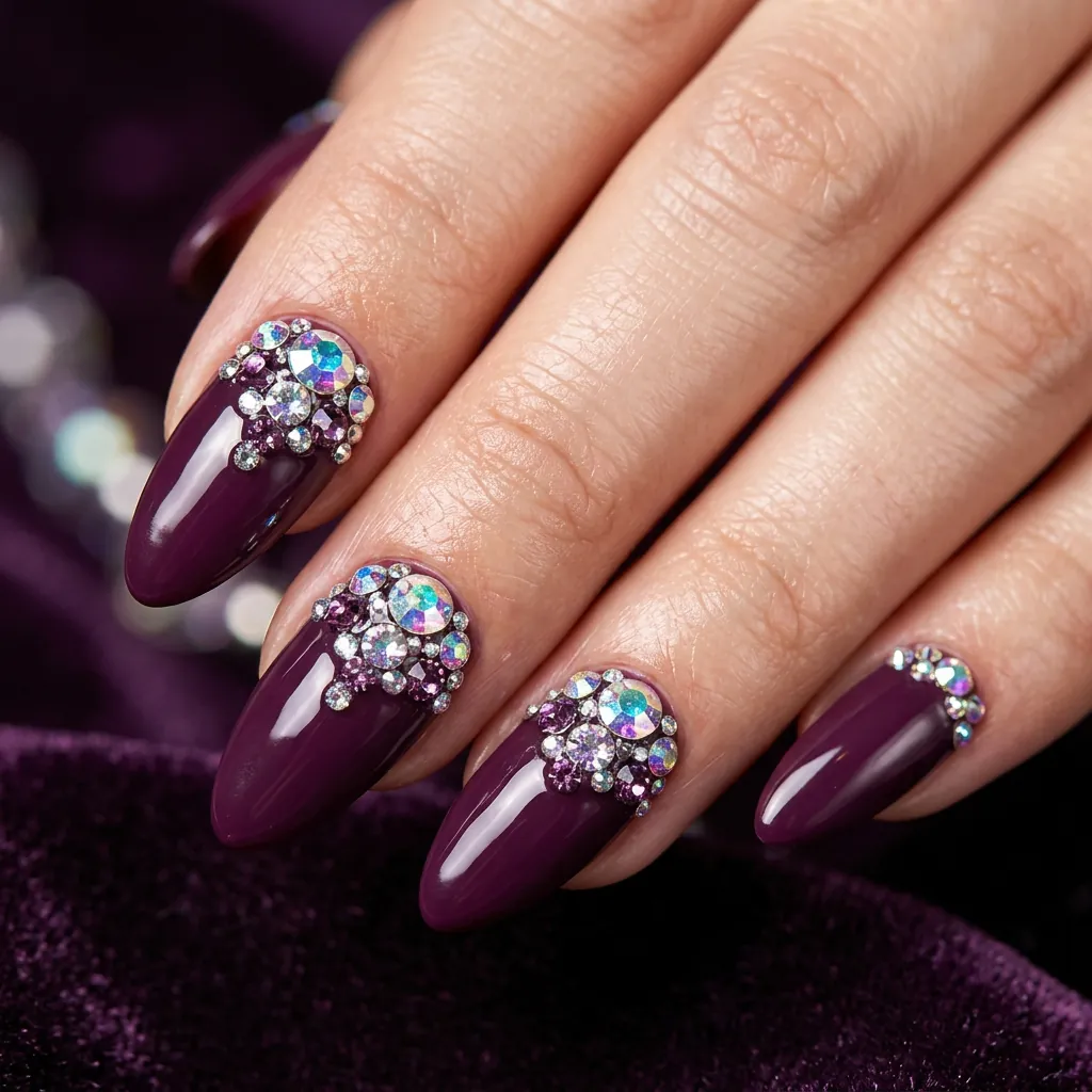 Nails Purple Ideas: 30 Stunning Looks for Every Shade and Style 18 Purple Marble Nails Ideas