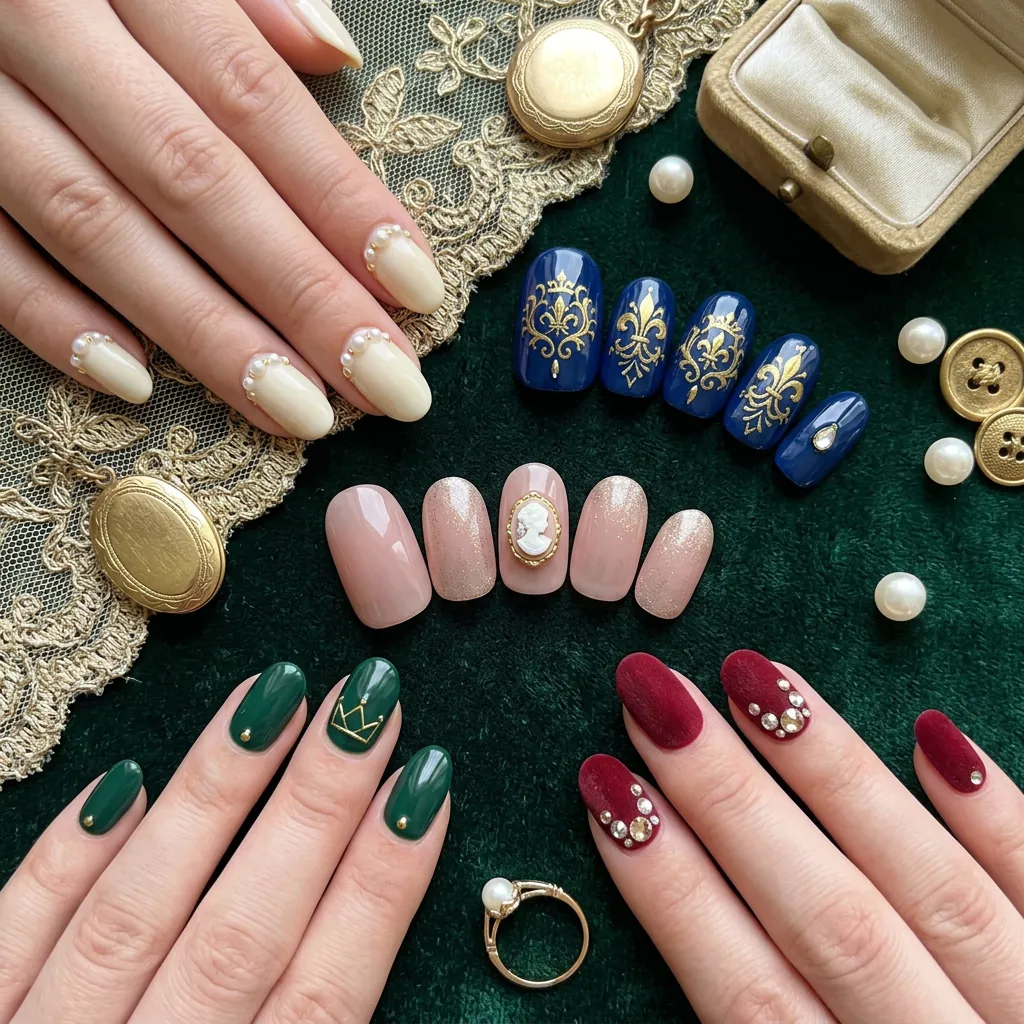 Royalcore Nails Aesthetic Ideas