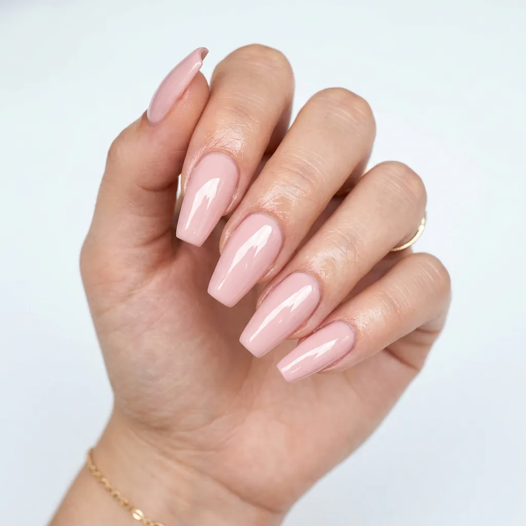 Classy Spring Nails With Glossy Finish