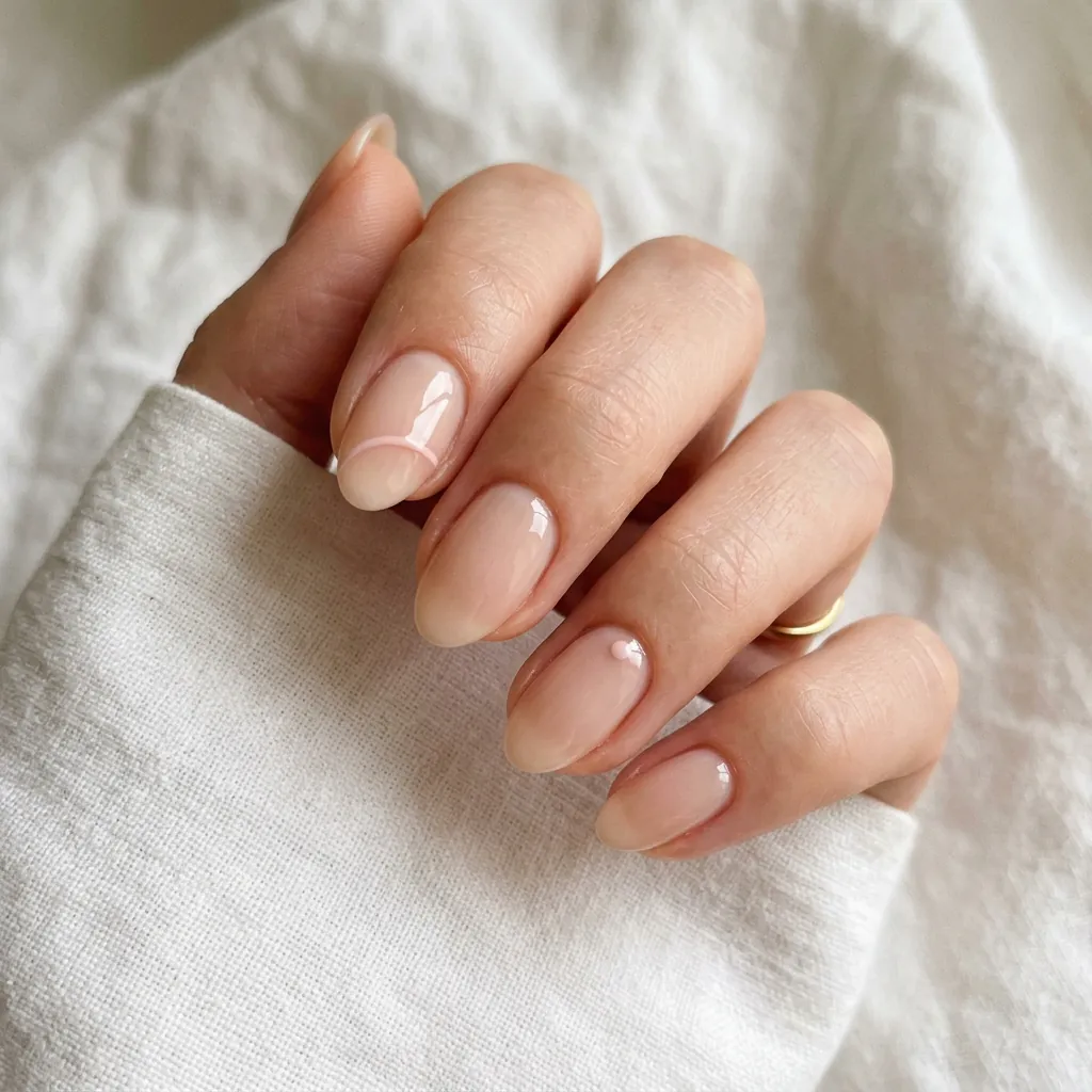 Classy Spring Nails With Minimalist Art