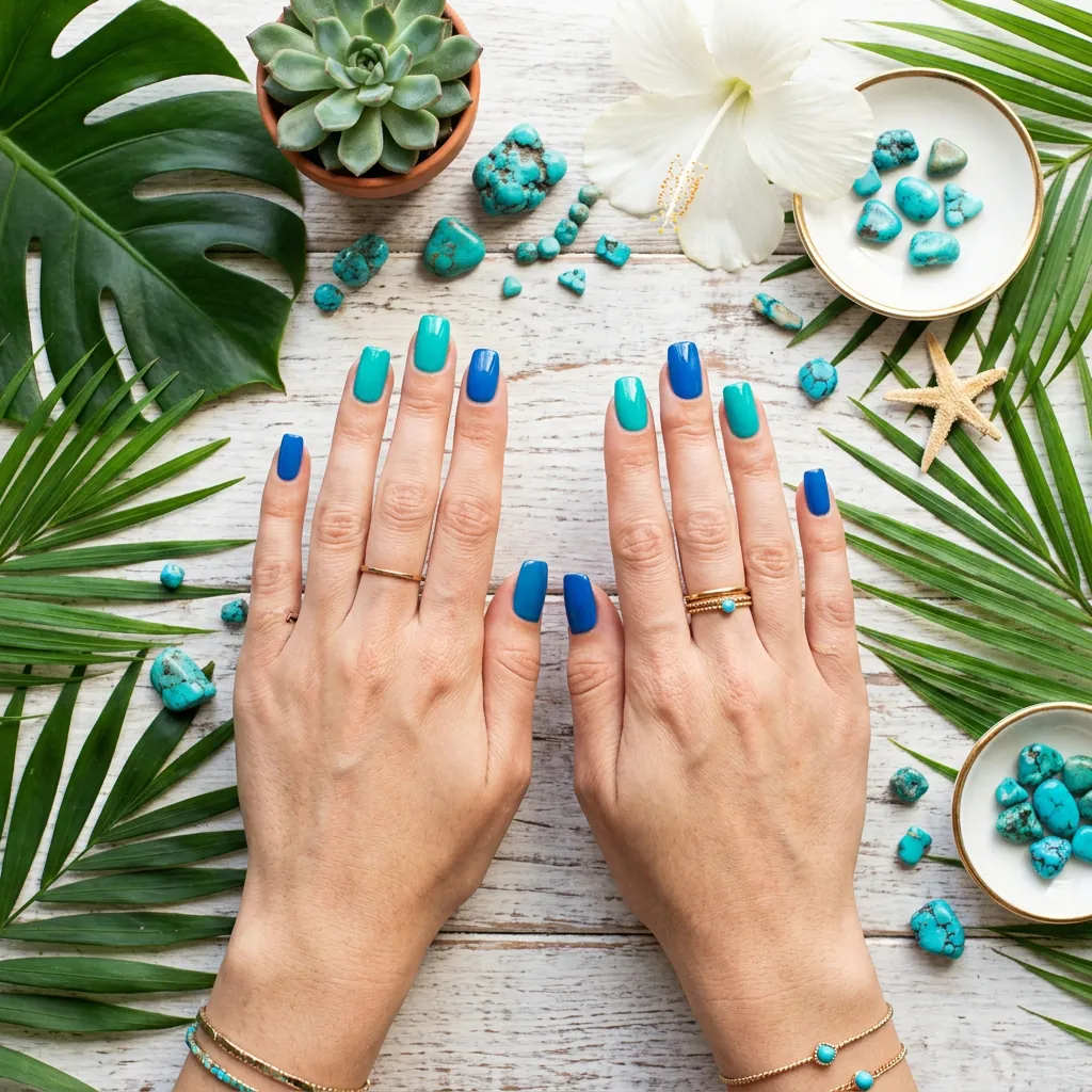 Nails Blue: 30 Stunning Designs You'll Obsess Over 10 Teal and Blue Nail Ideas