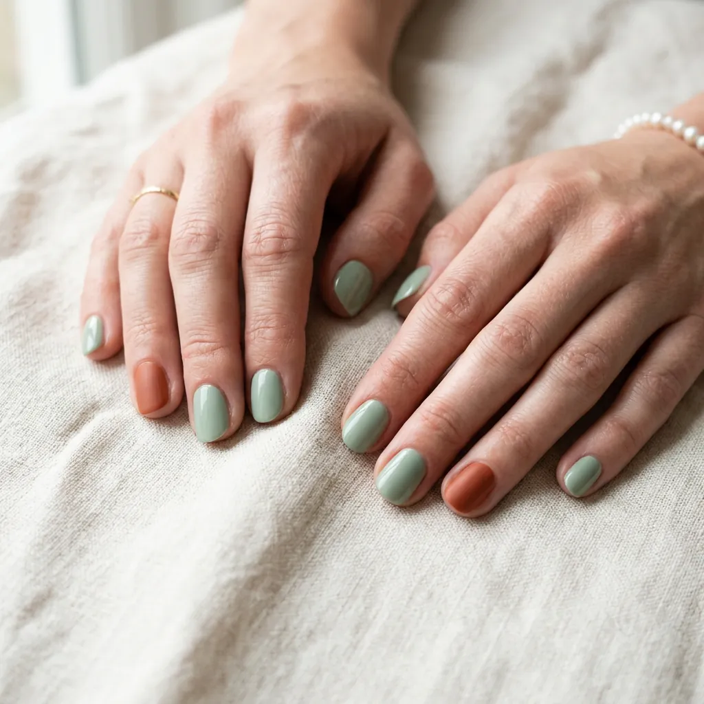 Two-Color Nails Basic Ideas for Easy Contrast