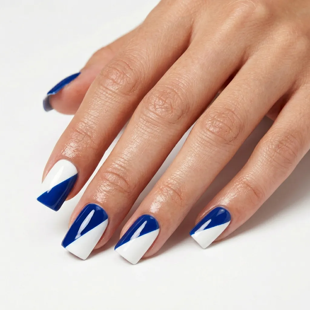 Two Tone Nails Gel