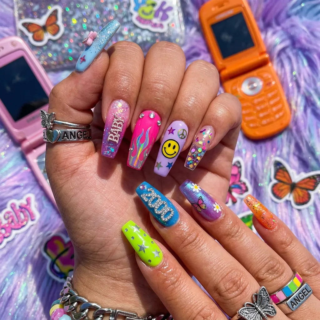 Y2K Nails Aesthetic Ideas