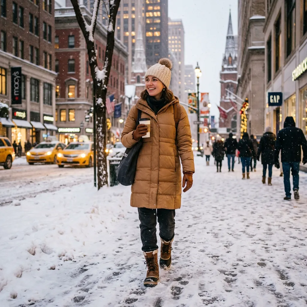 30 NYC Winter Outfits Ideas: Trendy Looks for the Cold Season 22 Snow Day Outfit for Exploring the City